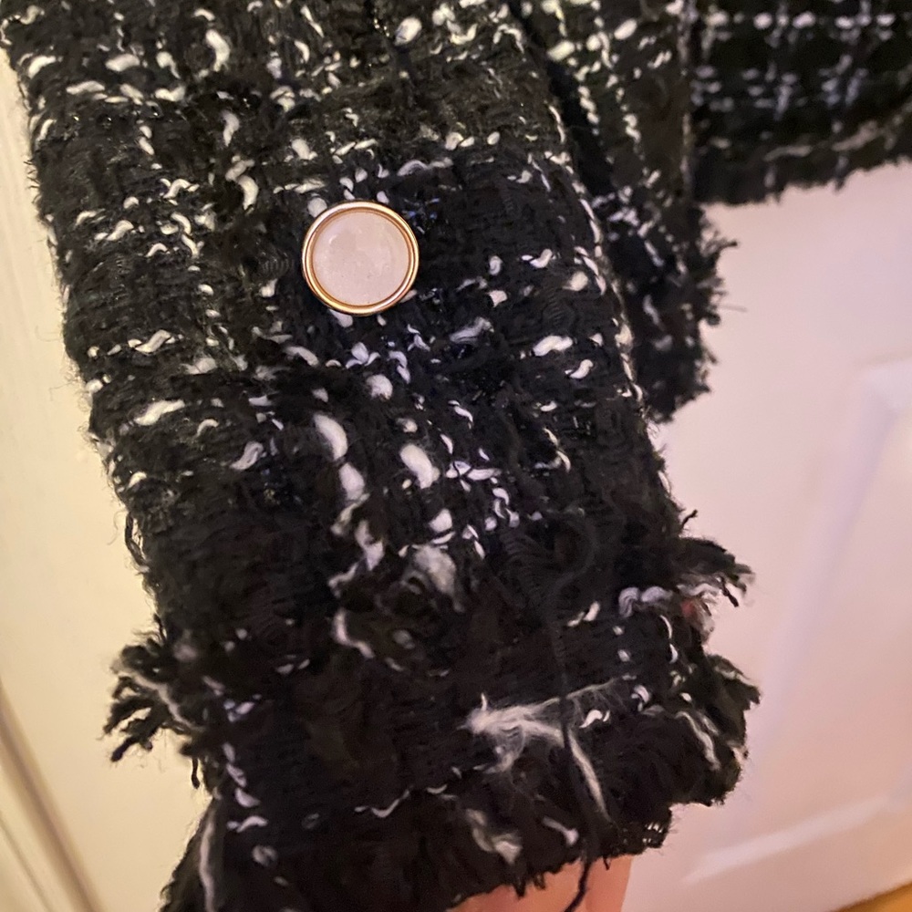 Black and white tweed blazer - Picture 3 of 5